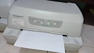 Tes Print Compuprint sp40 plus [upl. by Ruelu]