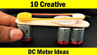 10 DC Motor Creative DIY Ideas  Compilation [upl. by Ehctav]