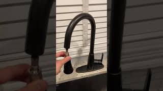 HOW TO Fix hanging faucet head that won’t go back into faucet RookieRobDIY [upl. by Keung]