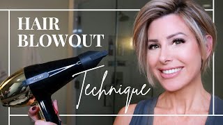 HOW TO ADD VOLUME TO THIN HAIR  Blowout Techniques for a Voluminous Look  Dominique Sachse [upl. by Minta516]