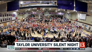 Silent Night at Taylor University one of the most unique college basketball game traditions [upl. by Augustin996]