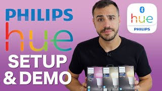 New Bluetooth Philips Hue Lights  Setup and Demo [upl. by Krutz195]