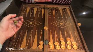 Backgammon Game Play  an exciting backgammon match with explanation through the game [upl. by Pagas]