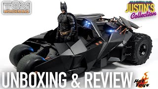 Hot Toys Batmobile Tumbler 20 Batman Begins  The Dark Knight 16 Scale Vehicle Unboxing amp Review [upl. by Ocicnarf]