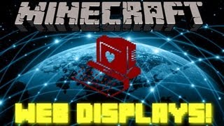 Minecraft Mod Spotlight 3  Web Displays Mod 164 FORGE [upl. by Eux259]