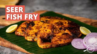 Seer Fish Fry Recipe  South Indian Style Fish Fry  Fish Fry Recipes  Cookd [upl. by Glogau]