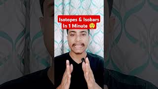 Isotopes and Isobars  Short Trick [upl. by Alleinnad]