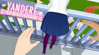 Playing Yandere Simulator IN FIRST PERSON  Yandere Simulator Mod [upl. by Rebmit]