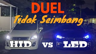 HID PROJECTOR FXR VS LED PROJECTOR BEEBOT GS  ERTIGA VLOG 45 [upl. by Derna]