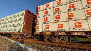 Southbound BNSF Mixed Freight Train passes through the Steilacoom Ferry Terminal [upl. by Ettolrahs]