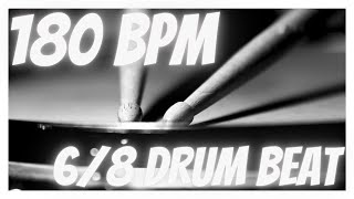 68 drum beat 180 bpm Rock 1 [upl. by Loreen]