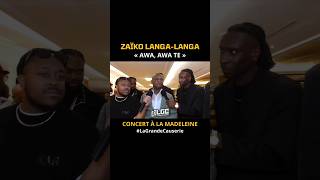 🚨 ZAÏKO LANGALANGA  CONCERT À LA MADELEINE 🇧🇪 Reactions LaGrandeCauserie LGC ZaikoLangaLanga [upl. by Chuipek865]