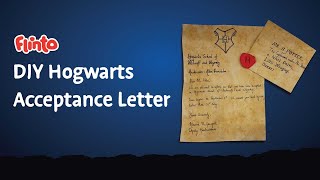 Hogwarts Acceptance Letter DIY  Harry Potter Crafts For Kids [upl. by Rehtaef856]