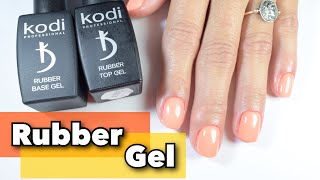 How To Apply Rubber Gel For Beginners Watch Me Work [upl. by Nanaek]