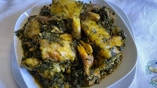 How To Make Afang Soup Nigeria Soup afangsoup [upl. by Aissej]