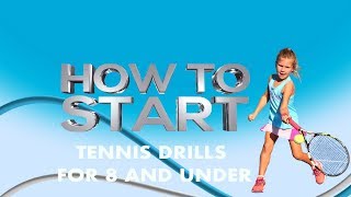 Tennis Drills for 8 and under Part 2 [upl. by Ylla]