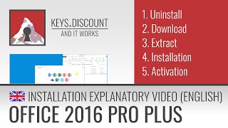 Installation Office 2016 Pro Plus Explanation video [upl. by Ahtilat]