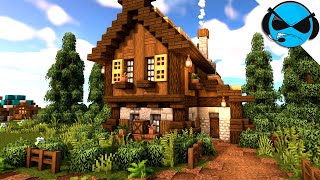 Minecraft How to Build a Nordic House  Simple Survival House Tutorial [upl. by Yrogreg338]