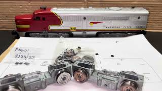 Rebushed Diesel Motor Trucks Part 14 Features 470 Santa Fe “Chief” Type II Built 81854 Set K5375W [upl. by Assed]