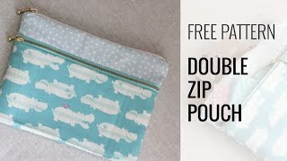 Double zip pouch [upl. by Shirlee]