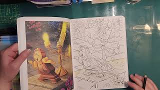 Lets color Thomas Kinkade Disney collection [upl. by Anallij]