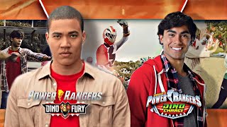 Power Rangers Dino Fury amp Dino Charge Team Up  Morph amp Roll Call [upl. by Bree]