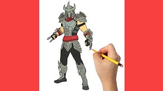 How to draw SHREDDER from FortniteFortnite Chapter 5 Season 1 fortnite [upl. by Asen]