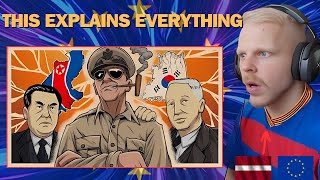 Latvian reacts To Korean War  Animated History [upl. by Kowal]