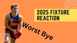 Reacting to 2025 Fixture  5 STRAIGHT BYES  Supercoach 2025 [upl. by Theobald]