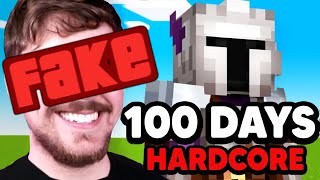 How Mr Beast FAKED Surviving 100 Days In Hardcore Minecraft [upl. by Packton179]