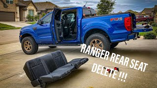 Ford Ranger Rear Seat Delete [upl. by Yacov491]