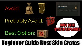 2022 Skins in Rust EXPLAINED How to craft skin crates and beginner guide to rust skins [upl. by Kester]