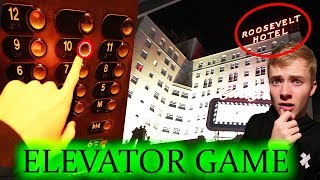 PLAYING THE ELEVATOR GAME in HAUNTED HOTEL  3am CHALLENGE  Sam Golbach [upl. by Sucramrej]