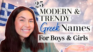 Trendy amp Modern GREEK BABY NAMES FOR BOYS AND GIRLS  Unique Greek Mythology Baby Names 2021 [upl. by Seaton524]