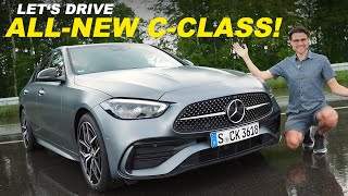 Allnew MercedesBenz CClass W206 driving REVIEW With comparison S206 Estate TModell 2022 [upl. by Lasky]