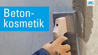 Betonkosmetik  Kantenabbruch an Sichtbeton reparieren Emcefix [upl. by Carena]