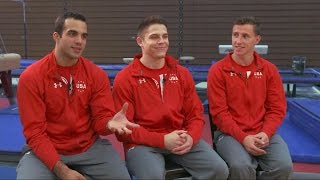 Inside the US Olympic Mens Gymnastics Team Training Session  ABC News [upl. by Leyes]