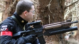 Airsoft War M79 M134 L85 M4 AK47 G36C Section8 Scotland HD [upl. by Gilburt]