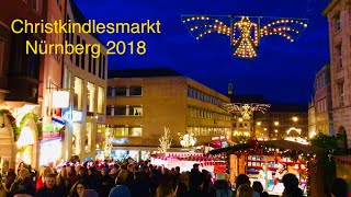 Nürnberg Weihnachtsmarkt 2018  Christmas market in Germany [upl. by Henriha341]