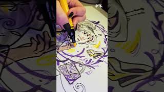 Watch how Charlien uses the new Pitt Artist Pen Dual Marker set “Fashion” fabercastell [upl. by Elleiand828]