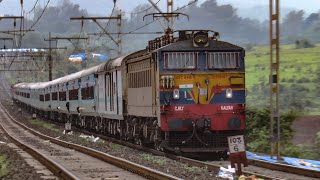 WCAM3 climbs the Ghat pulling 22105 Indrayani Express [upl. by Bonn]