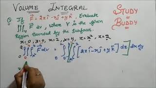 Volume Integral  Vector Calculus [upl. by Yrret]