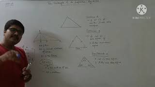 The triangle and its propertiesclass 07part 0103 class by Bivash Sir [upl. by Ahtiekal566]