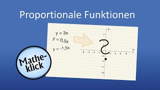 Einführung Proportionale Funktionen [upl. by Sinnelg]