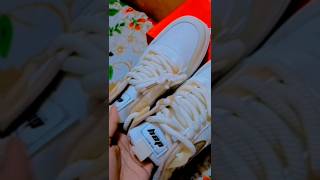 White sneakers shoes jordan shoes fashion trending jordan explore [upl. by Ater]