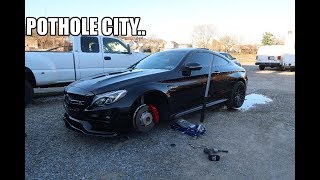 New C63 wheel damaged after only a month [upl. by Odelinda]