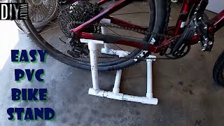 Easy PVC Bike Stand How too [upl. by Anabella]