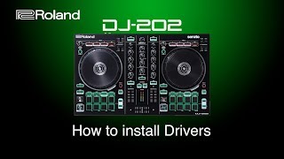 Roland DJ202  How to install Drivers [upl. by Barnabas]