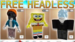 3 WAYS TO GET FREE HEADLESS HEAD in ROBLOX AVATAR TRICKS [upl. by Ahsikar]