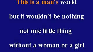 James Brown  This Is A Mans World  Karaoke [upl. by Simpkins462]